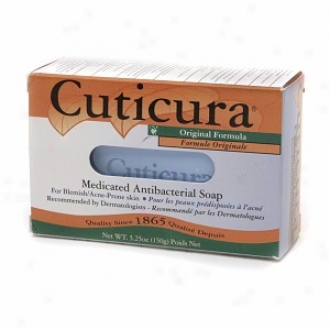 Cuticura Medicated Anti-bacterial Bar Soap, Original Formula, 5.25 Oz Bar