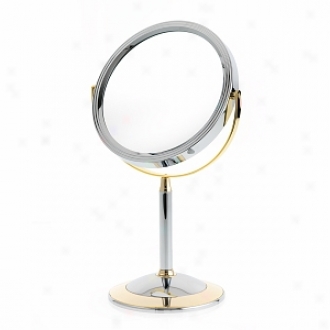 Danielle 2-tone Straight Stem Vanity Mirror With 7x Magnification