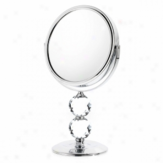 Danielle Double Crystal Ball Mirror Upon 10x Magnification