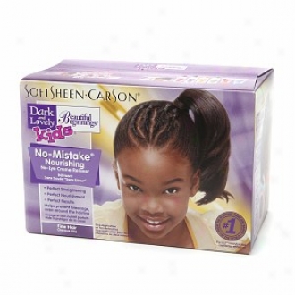 Dark And Lovely Beautiful Beginnings Kids No-mistake Nourishing No-lye Cr??m Relaxer, Fine Hair