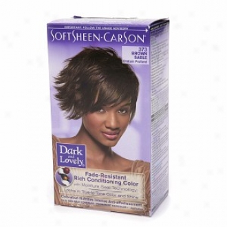 Dark And Lovely Fade-resistant Rich Conditioning Color Permanent Hair Color, 373 Brown Sable