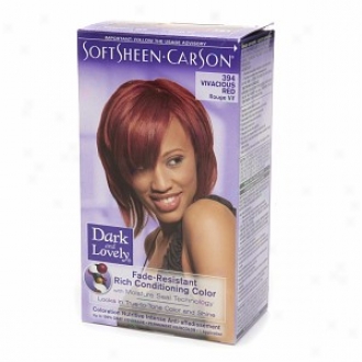 Dark And Lovely Fade-resistant Rich Conditioning Color Permanent Hair Color, 394 Vivacious Red