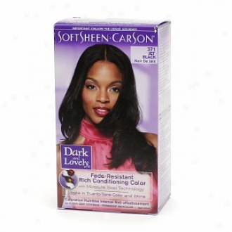 Dark And Lovely Fade-resistant Rich Conditioning Color Permanent Hair Color, 371 Jet Black