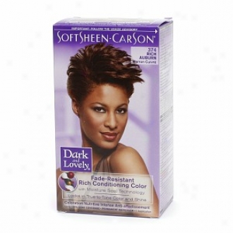 Dark And Lovely Fade-redistant Rich Conditioning Color Permanent Hair Color, 374 Rich Auuburn