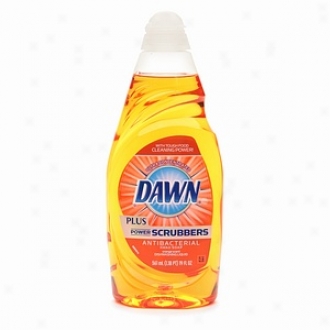 Dawn Powerscrubbers Plhs Antibacterial Diswashing Liquid, Orange Scent