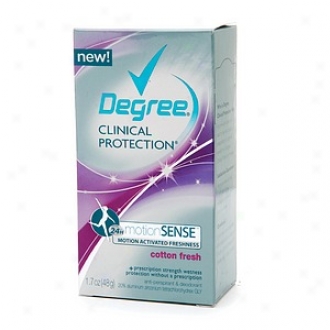 Degree Women Clinical Protection Motionsense Antiperspirant & Dodorant Solid, Cotton Fresh