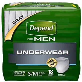 Depend For Men Underwear, Maximum Absorbency, Small/mrdium