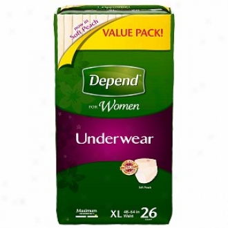 Depend For Women Underwear - Bonus Bundle, Maximum Absorbency, Extra Large