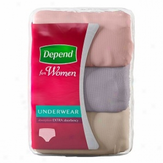 Depend For Women Underwear In Colors, Moderate Absorbency, Small/medium