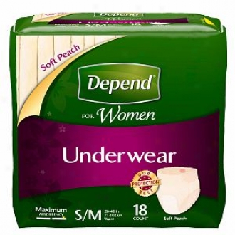 Depend Concerning Women Underwear Maximum Absorbenccy, Small/medium
