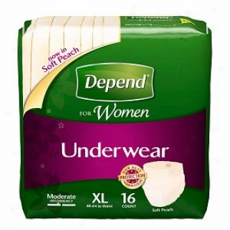 Depend For Women Underwear, Moderate Absorbency, Extra Large