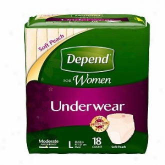 Depend For Women Underwear Temperate Absorbency, Comprehensive