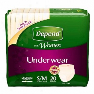 Depend For Women Underwear Moderate Absorbency, Small/medium