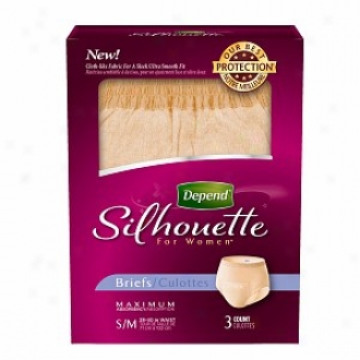 Depend Silhouette On account of Women Underwear, Maximum Absorbency, S/m - 3 Pack