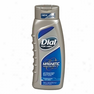 Dial For Men Magnetic, Attraction Enhancing-phermone Infused Body Wash, Moisture Rich