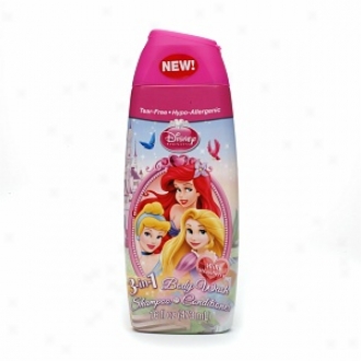 Disney Princess 3 In 1 Shampoo, Body Wash, Bubble Bath, Wild Berry