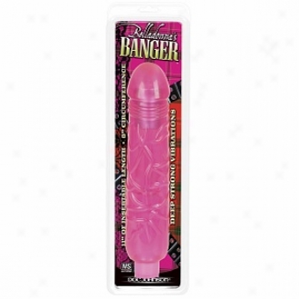 Doc Johnson Belladonna's Otiginal Big Vibrating Banger, Pink