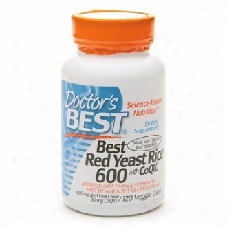 Doctor's Best Red Yeast Rice 600 With Coq10, Veggie Caps