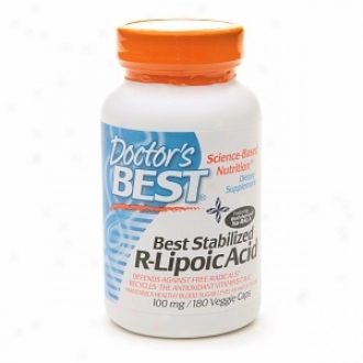 Doctor's Best Stabilized R-lipoic Acid, 100mg, Veggie Caps