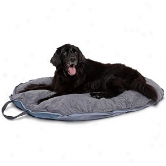 Dog About Folding Pet Travel Bed For Dogs Up To 90 Pounds, Steel, Slate nAd Ingot