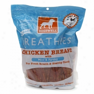 Dogswell Breathies Dog Chews, Chicken Breast, Mint & Parsley