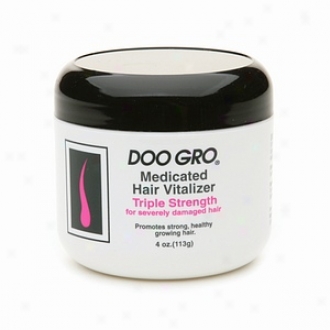 Doo Gro Medicated Hair Vitalizer, Treble Strength For Severely Damaged Hair