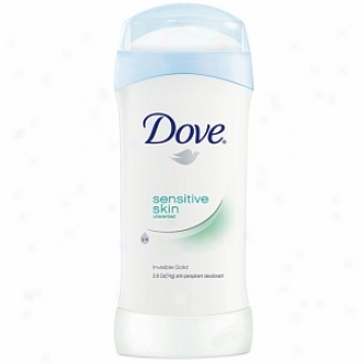 Dove Antiperspirant & Deodorant Invisible Solid, Unscented For Sensitive Skin