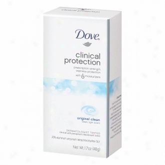 Dove Clinical Protection Antiperspirant & Deodorant Solid, Oruginal Clean: Light Scent