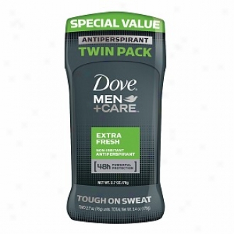 Dove Men+care 48h Antiperspirant & Deodorant, Twin Pack, Extra Fresh