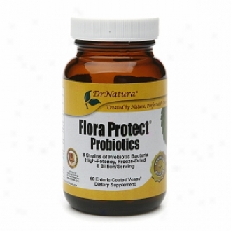 Dr. Natura Flora Protect Probiotics, Enteric Coated Vcaps