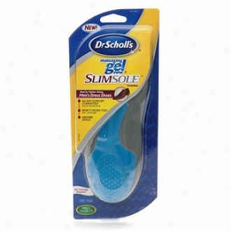 Dr. Scholl's Massaging Gel Slim Sole Insoles, Men's Sizes 8-13