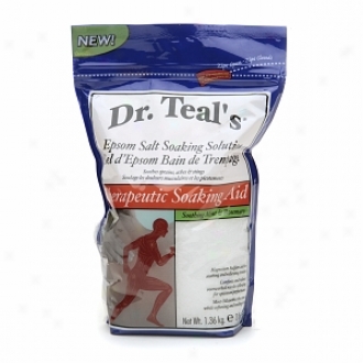 Dr. Teal's Epsom Salt Soakin Solution, Therapeutic Soaking Aid, Soothing Mint & Rosemary