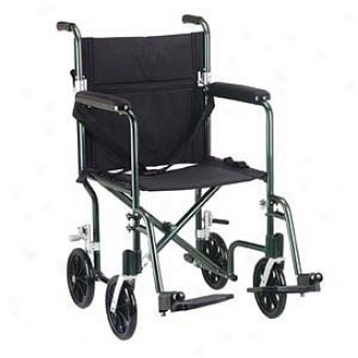 Drive Medical Fly-weight Banish  Chair, Green Frame/black Upholsterry