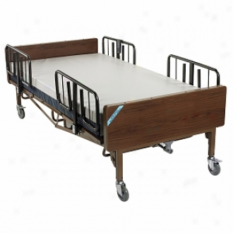 Drive Medical Heavy Duty Bariatric Hospital Bed, Mattress And 1 Pair T Rails, 1000 Pound Limit
