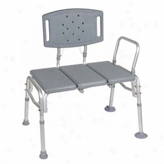 Drive Medical Heavy Duty Bariatric Plastic Seat Transfer Bench