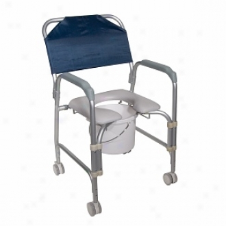 Drive Medical K. D.  Aluminum Shower Chair/commode With Casters
