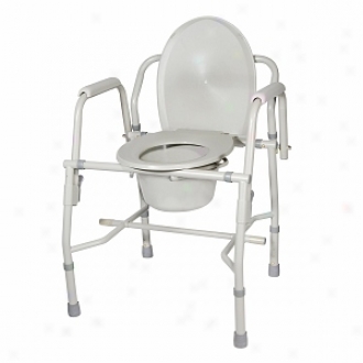 Drive Medical K .D.  Delux Steel Drop-arm Commode (tool Free)