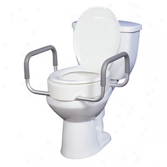 Drive Medical Premium Seat Riser Upon Removable Arms For Standard Toilets