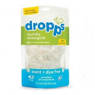 Dropps Laundry Detergent, 42-load Pouch, Scent + Dye Free