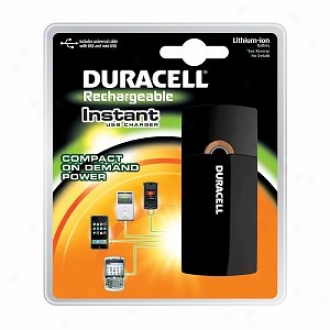 Duracell Instant Usb Charger, With Universal Cavle, Usb & Mini Usb