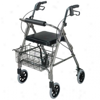 Duro-med Rollator Alum Loop-lock Brake  6  Wheels  - Titanium