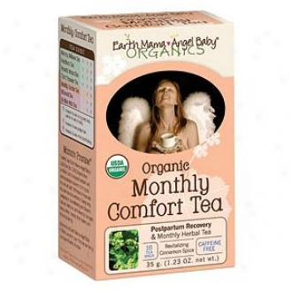 Earth Mama Angel Baby Organic Herbal Tea For Postpartum & Monthly Discomfort, Monthly Support