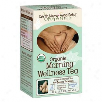 Earth Mama Angel Baby Organic Herbal Tea For Queasy Mamas, Morning Wellness