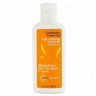 Earth Science Chamomile & Green Tez Eye Makeup Remover, Fragrance Free