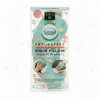 Earth Therapeutics Microwavable Anti Stress Sinus Pillow, Lavender And Chamomile