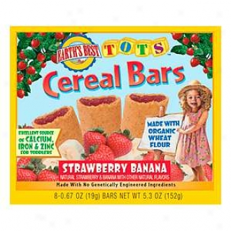 Earth's Best Organic Tots Cereal Bar Strawberry Banana Flavor