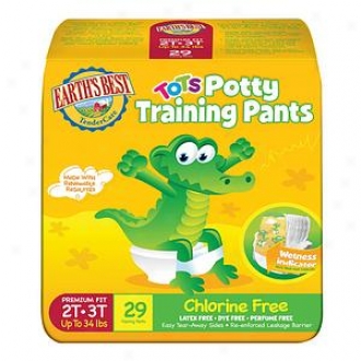 Earth's Best Tendercare Tots Training Pants, Size 2t-3t, 29 Ea