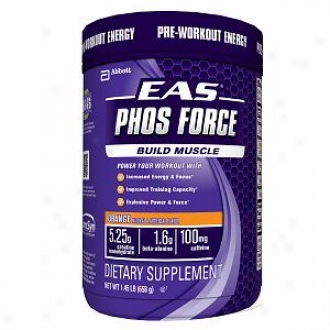 Eas Phos Force Pre-wirkout Energy, Build Muscle, Orange