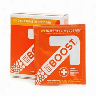 Eboost Daily Health Booster Effervescent Powder Packets, Orange