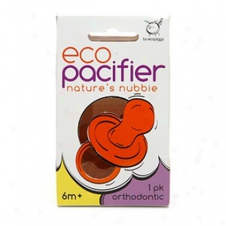 Ecopacifier Nature's Nubbie, Orthodontic Natural Pacifier, 6m+